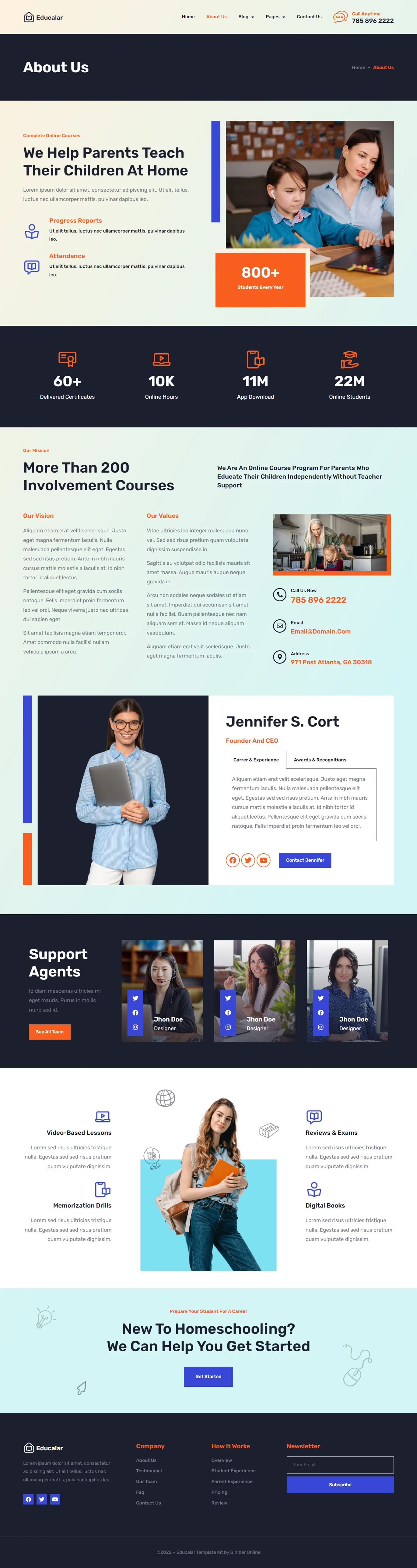 Educalar - Homeschooling Elementor Pro Template Kit