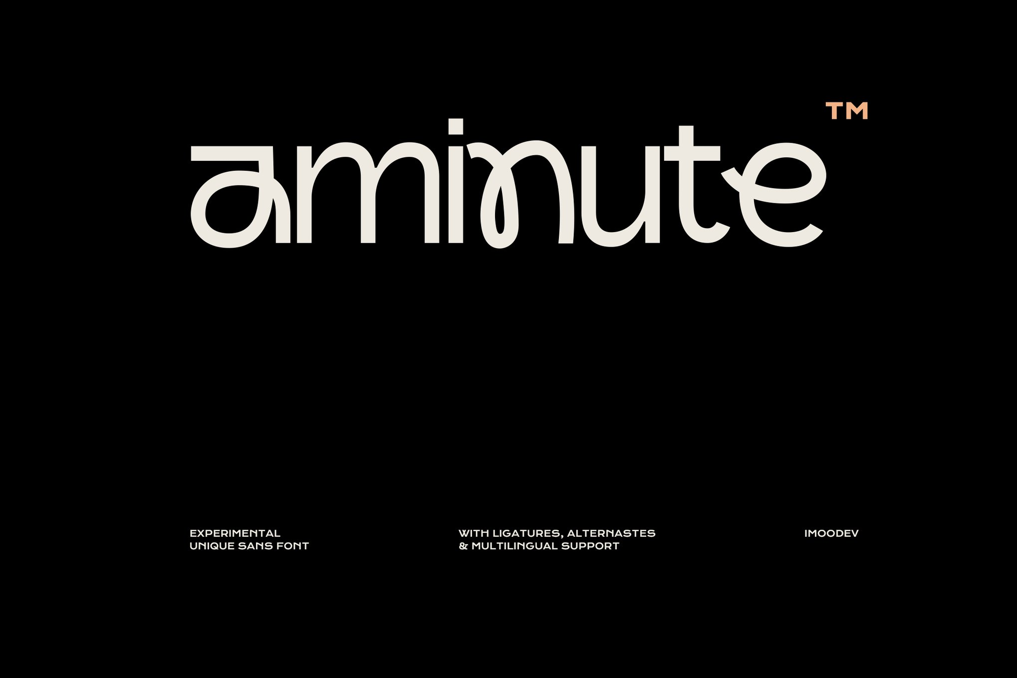 Aminute - Experimental Unique Sans Font