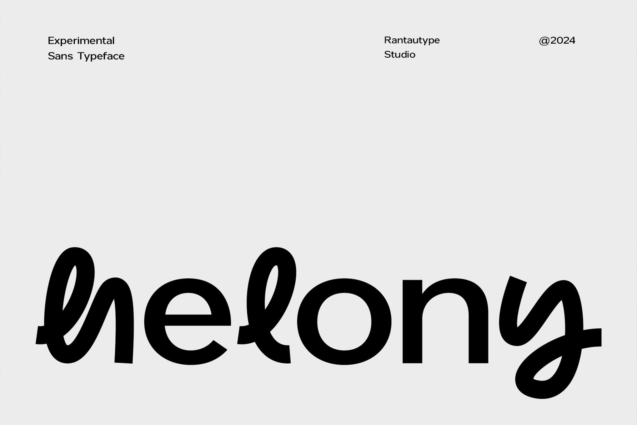Helony Experimental Unique Sans Font